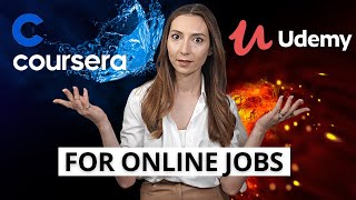 Which one is better for getting Online or Remote Jobs  Udemy vs Coursera [upl. by Brecher]