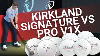 THE BEST VALUE GOLF BALL  Comparing the Kirkland Signature 30 vs Titleist Pro V1x [upl. by Uella272]