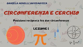 Posizione reciproca di due circonferenze  Cerchio e circonferenza  Lezione 1 [upl. by Erot483]