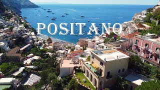 Spectacular views of Positano Amalfi Coast  Italy l Drone Video 4K [upl. by Michele]