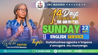 SUNDAY 22092024 SECOND SERVICE WITH Pastor Tony Kayitesi Masasu [upl. by Emoryt]