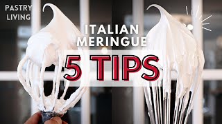 5 IMPORTANT TIPS TO MAKE PERFECT ITALIAN MERINGUE [upl. by Hanforrd651]