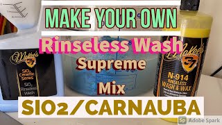 Make your own Sio2 amp Carnauba Rinseless Wash combo McKee’s 37auto detailingauto detailing [upl. by Vilhelmina232]