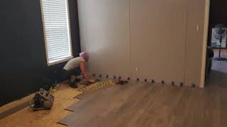 12mm LAMINATE FLOORING INSTALLATION [upl. by Patrizius419]