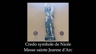 410 Credo symbole de Nicée  Messe sainte Jeanne dArc missel 2021 [upl. by Peggir]