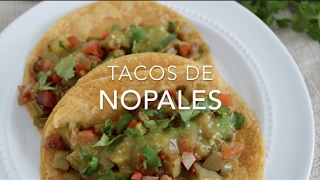 TACOS DE NOPALES deliciosos amp saludables  Recetas fáciles Pizca de Sabor [upl. by Aihseyn342]