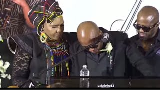 Zaharas Funeral Service Vusi Nova in tears  Emotional Tribute [upl. by Mccandless]