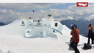 Ski fahren in SerfausFissLadis Österreich – Schneebericht vom 19 März 2015 [upl. by Ahsemik]