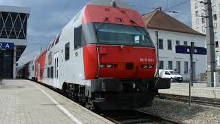 Zugverkehr im Bahnhof Krems an der Donau am 2482018 [upl. by Eidde309]