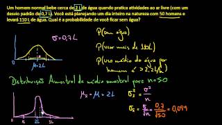 Exemplo de problema sobre Distribuição Amostral [upl. by Quince]