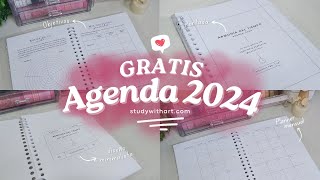 Agenda 2024 GRATIS para descargar e imprimir  Planner Digital  agenda2024 agenda 2024 [upl. by Pronty]