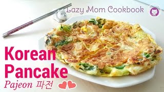 How to Make Korean Pancake Haemul Pajeon   Easy Recipes 파전 Lazy Mom Cookbook [upl. by Imij967]