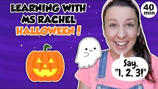 Learning with Ms Rachel Halloween  Videos for Toddlers  Kids Songs  Wheels on The Bus  Speech [upl. by Particia]