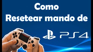 Como reiniciar mando PS4 [upl. by Ardnikat]