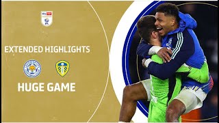 HUGE GAME  Leicester City v Leeds United extended highlights [upl. by Ulland]