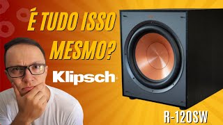 Subwoofer Klipsch R 120SW  Unboxing e Primeiras impressões  Klipsch vs Onkyo [upl. by Oguh]