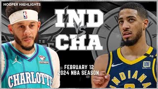 Indiana Pacers vs Charlotte Hornets Full Game Highlights  Feb 12  2024 NBA Season [upl. by Seeto]