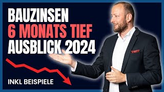 Bauzinsen Entwicklung Dezember 2023 inkl Beispiele amp Prognose 2024 baufinanzierung [upl. by Elleirda]