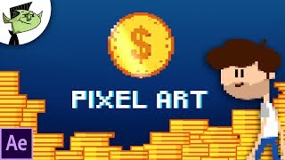 Create Pixel Art Animation Easy in After Effects  Tutorial [upl. by Bromley]