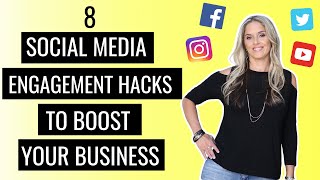 8 Social Media Engagement Hacks Strategies and Tips [upl. by Ahsrats]