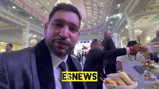 AMIR KHAN REACTION TO USYK SAYING AFTER HE KOS FURY HE’LL PLAY SOCCER BTS WITH EVANDER HOLYFIELD [upl. by Fannie623]