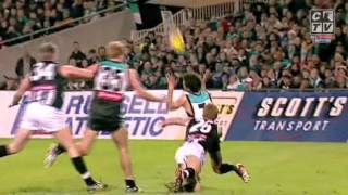 CTV  Ben Johnsons famous tackle v Port Adelaide QF 2002 [upl. by Kreda]