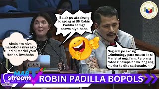 SENATOY ROBIN PADILLA NAPAHIYA AT NAGING KATATAWANAN NG KAPWA SENADOR [upl. by Daley]