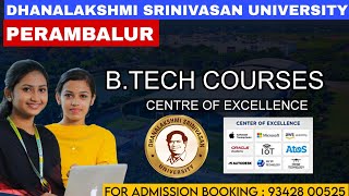 😮🫣👀 Dhanalakshmi Srinivasan University Perambalur  Course  Fees  Placement  Full Review in Tamil [upl. by Riggs]