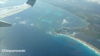 Impresionante aproximación y aterrizaje en Cancun México  Boeing 737800 Aeromexico [upl. by Lebbie]