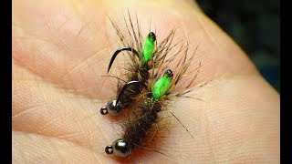 Tying a Jig Head Peeping Caddis Nymph with Davie McPhail [upl. by Tilford]