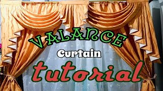 Elegant Valance Curtain with Tails Tutorial [upl. by Odlaner]