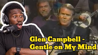 Glen Campbell  Gentle on My Mind terrific guitar break  REACTION [upl. by Klug]