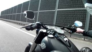 HD Softail Slim on a highway [upl. by Ahsiema]