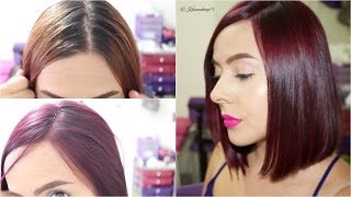 Como Pintarse el Pelo en Casa VIOLETA  Karomakeup [upl. by Caswell]