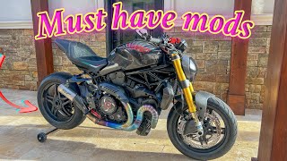 Ducati Monster modifications you MUST have [upl. by Hauhsoj273]