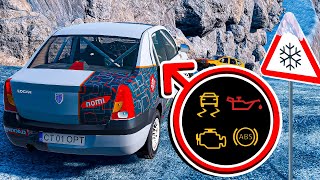 Dacia Logan vs Dacia Duster pe Drum Periculos de Gheata [upl. by Ahsinrats]