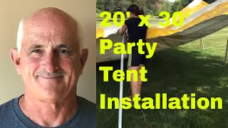 20 x 30 Party Tent setup [upl. by Alliber]