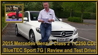 2015 Mercedes Benz C Class 2 1 C250 CDI BlueTEC Sport 7G  Review and Test Drive [upl. by Brett]