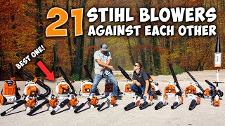 Whats the MOST POWERFUL Stihl Leaf Blower  21 Stihl Blowers TESTED [upl. by Odnanreh]