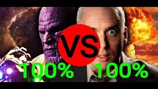 Thanos vs J Robert Oppenheimer with health bars Epic Rap Battles of History [upl. by Karmen]