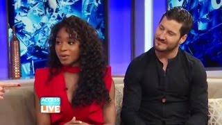 DANCING WITH THE STARS NORMANI KORDEI amp VAL BREAK DOWN THE COMPETITION [upl. by Tichonn]