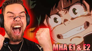 This is SO Good  MHA EPISODE 1 AND 2 REACTION [upl. by Roderich]