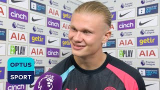 NERVOUS SCARED  Erling Haaland describes the feelings during tense match against Tottenham [upl. by Esele]