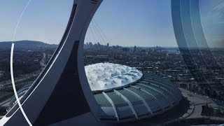 Réfection du Stade olympique  entrevue avec France Vanlaethem [upl. by Yarased]