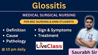 Glossitis  medical surgical nursing  For Bsc Nursing and GNM students [upl. by Gibbs]