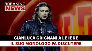 Gianluca Grignani a Le Iene Il Monologo Fa Discutere [upl. by Herwick]