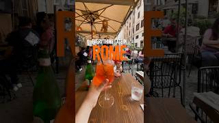 Everything I Ate In Rome 🇮🇹 rome food traveltips [upl. by Leamhsi]