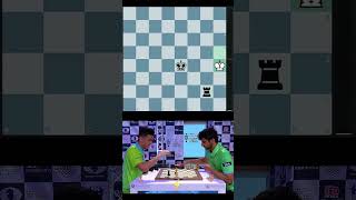 Vidit shows insane control on nerves with 17s chess chessgame chesscom chesspuzzle shorts fyp [upl. by Amann]