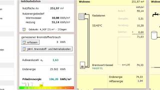 Erfassung der Gebäudetechnik im Energieberater 1  Version EnEV [upl. by Ladnik]