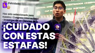 Estafas fraudes informáticos y más Estas son las denuncias más comunes en Perú [upl. by Nollad888]